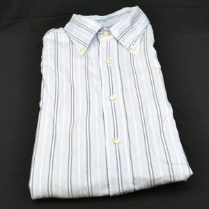 Long sleeve button down blue shirt by The Golf Club - Made in Italy - Size L